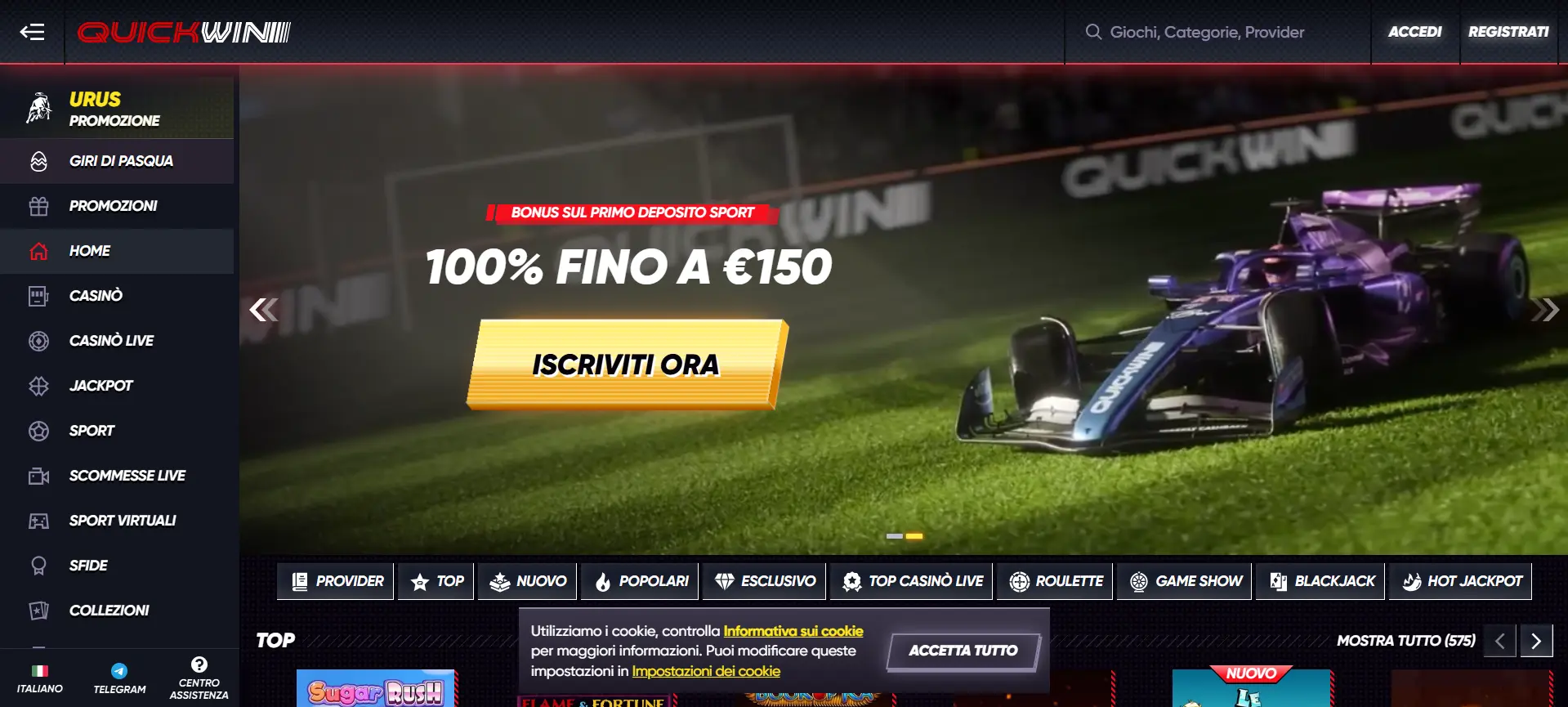 QuickWin casino Italia